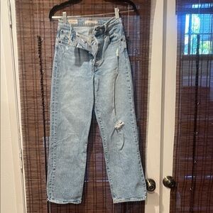 Levi's Sky Blue Straight Leg Jeans